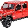 2021 Jeep Gladiator Overland (Hard Top), Red - Motor Max 79365R - 1/27 Scale Diecast Model Toy Car 2 2021 Jeep Gladiator Overland (Hard Top), Red - Motor Max 79365R - 1/27 Scale Diecast Model Toy Car -International Diecast Cars Shop 79365r mmt red 2021 jeep gladiator overland hard top diecast toy car 1 67053.1616800050.386.513