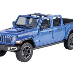 2021 Jeep Gladiator Rubicon (Open Top), Blue - Motor Max 79370BU - 1/27 Scale Diecast Model Toy Car