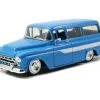 1957 Chevy Suburban, Blue - Jada Toys 97190/4 - 1/24 Scale Diecast Model Toy Car -International Diecast Cars Shop 97190 4 JADA 1957 Chevy Suburban 124 1 30566.1602188202.386.513