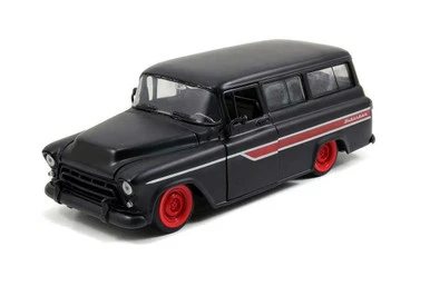 1957 Chevy Suburban, Primer Black - Jada Toys 97686/4 - 1/24 Scale Diecast Model Toy Car 3 1957 Chevy Suburban, Primer Black - Jada Toys 97686/4 - 1/24 Scale Diecast Model Toy Car