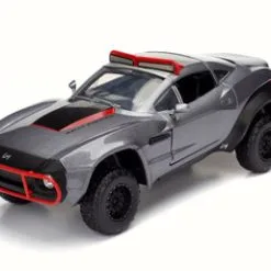 Showcasts Letty's Rally Fighter, Gray W/Red - Jada 98433 - 1/24 Scale Diecast Model Toy Car
