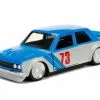 Jada Toys 1973 Datsun 510 Widebody , #73 Jada 98562DP1 1/32 Scale Diecast Model Car -International Diecast Cars Shop 98562dp1 jada jdm 1973 datsun 510 widebody blue 1 az 21177.1675112106.386.513