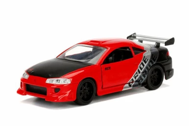 Jada Toys 1995 Mitsubishi Eclipse Hard Top, Red - Jada 99126WA1 - 1/32 Scale Diecast Model Toy Car 3 Jada Toys 1995 Mitsubishi Eclipse Hard Top, Red - Jada 99126WA1 - 1/32 Scale Diecast Model Toy Car