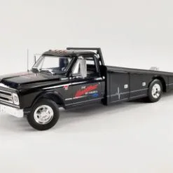 1967 Chevy C30 Ramp Truck, Black - Acme A1801708 - 1/18 Scale Diecast Model Toy Car