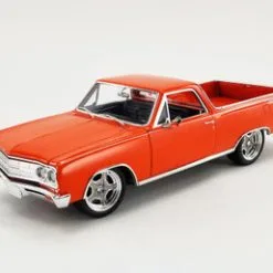 ModelToyCars 1965 Chevy El Camino SS Custom Cruiser, Orange - Acme A1805412 - 1/18 Scale Diecast Model Toy Car