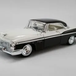 1956 Chrysler New Yorker St. Regis, Cloud White And Raven Black - Acme A1809006 - 1/18 Diecast Car