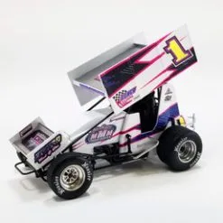 ModelToyCars Winged Sprint Car, #1 Logan Wagner - Acme A1822017 - 1/18 Scale Diecast Model Toy Car