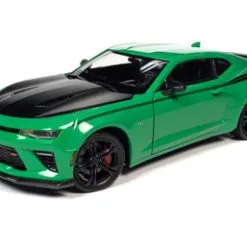 Nickey 2017 Chevy Camaro SS 1LE, Krypton Green - Auto World AMM1276 - 1/18 Scale Diecast Car