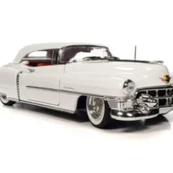 1953 Cadillac Eldorado Soft Top, Alpine White - Auto World AW316 - 1/18 Scale Diecast Model Toy Car