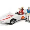 Speed Racer Mach 5 With Chim Chim And Speed Racer Figures. , Speed Racer - Auto World AWSS124 - 1/18 Scale Diecast Model Toy Car