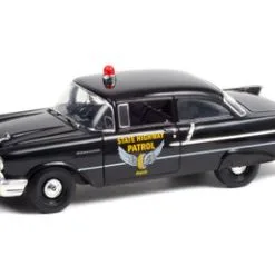 1957 Chevy 150 Sedan - Ohio Highway Patrol, Black - Greenlight HWY18028 - 1/18 Scale Diecast Car