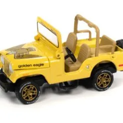 Jeep CJ-5 , Sunshine Yellow - Johnny Lightning JLSP150/24B - 1/64 Scale Diecast Model Toy Car