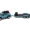 Johnny Lightning 2004 Hummer H2 With Open Car Trailer, Custom Ocean- JLSP202/24B - 1/64 Scale Diecast Model Toy Car -International Diecast Cars Shop JLSP202 24B R2 Truck and Trailers R1 2004 Hummer H2 w Open Car Trailer 164 1 26860.1654187744.386.513