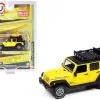 2018 Jeep Wrangler Rubicon Unlimited 4x4, Yellow - Auto World CP7752 - 1/64 Scale Diecast Car -International Diecast Cars Shop cp7752 aw yellow 2018 jeep wrangler rubicon unlimited 4x4 diecast toy car 1 22300.1627335286.386.513
