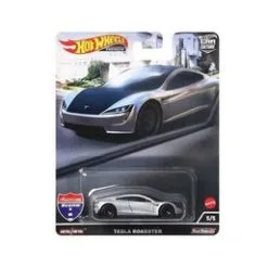 2022 Tesla Roadster, Silver - Mattel Hot Wheels HCK02 - 1/64 Scale Diecast Model Toy Car