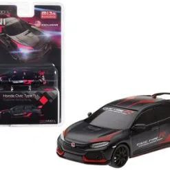 Honda Civic Type R (FK8), Matte Black - Mini GT MGT00023-MJ - 1/64 Scale Diecast Model Toy Car