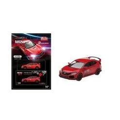 2017 Honda Civic Type R (FK8), Red - Mini GT MGT00024-MJ - 1/64 Scale Diecast Model Toy Car
