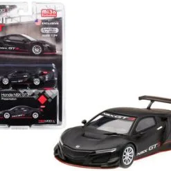 Honda NSX GT3, Matte Black - Mini GT MGT00025-MJ - 1/64 Scale Diecast Model Toy Car