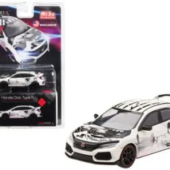 Honda Civic Type R (FK8) ArtCar Manga, White - Mini GT MGT00037-MJ - 1/64 Scale Diecast Car